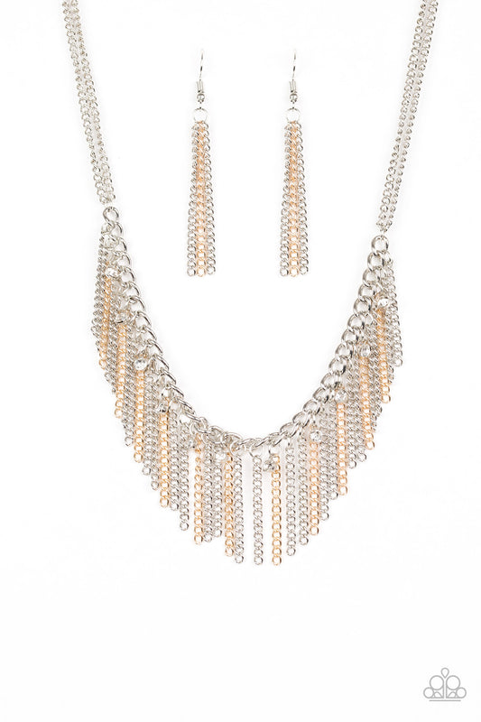 Retro Edge - Multi Metal necklace