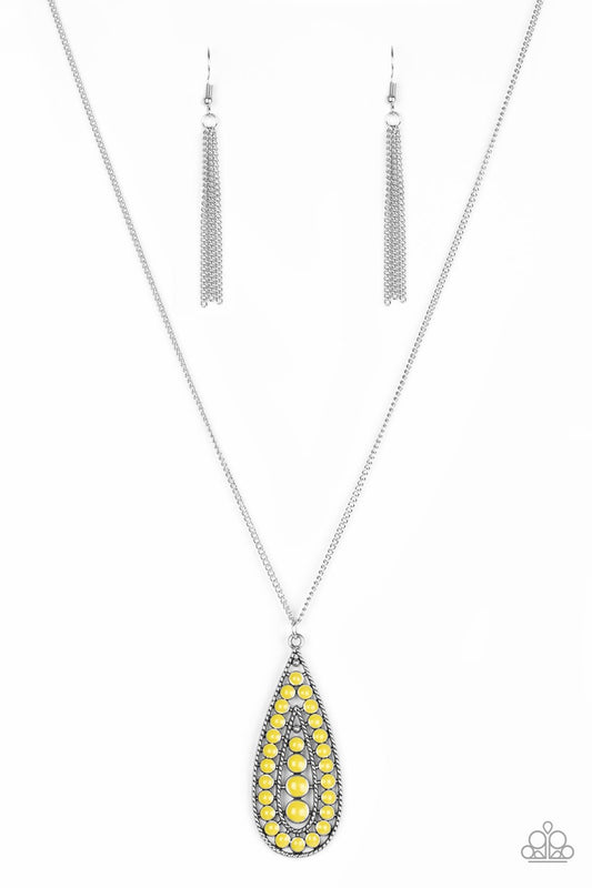 Tiki Tease - Yellow necklace