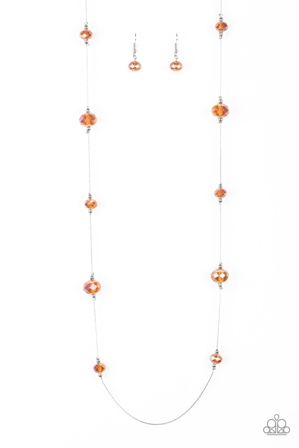 Champagne On The Rocks - Orange necklace