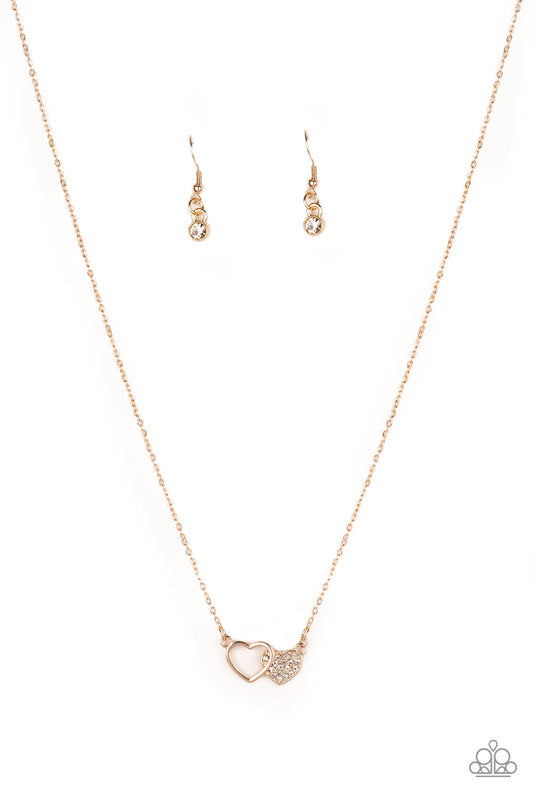 Charming Couple - Rose Gold necklace