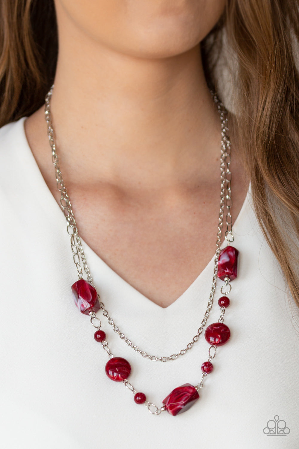 Colorfully Cosmopolitan - Red necklace