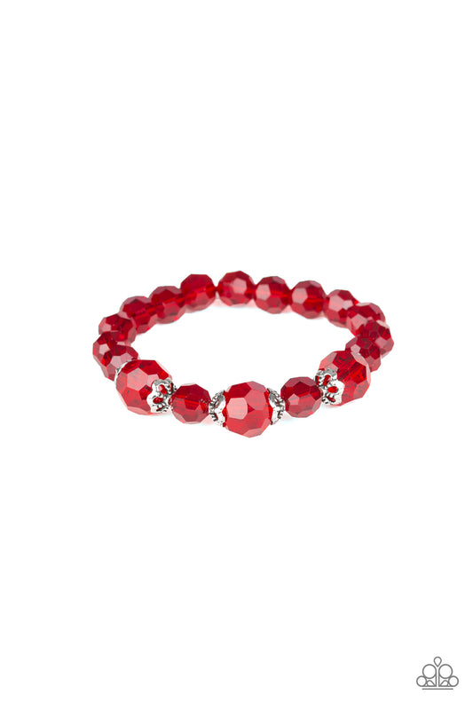 Crystal Collision - Red bracelet