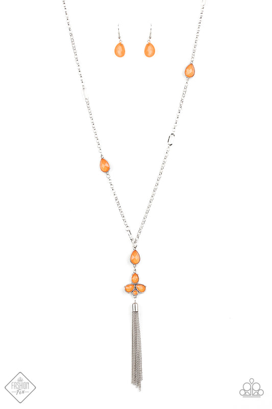 Eden Dew - Orange necklace w/matching bracelet