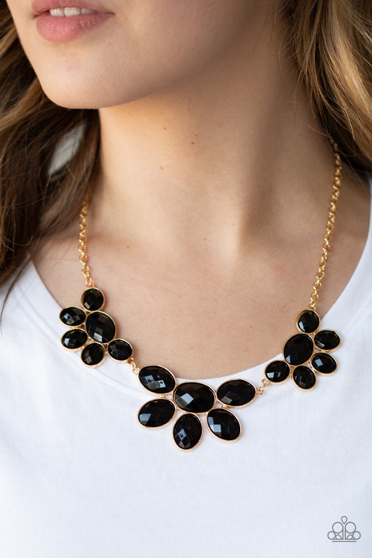 Flair Affair - Black/Gold necklace