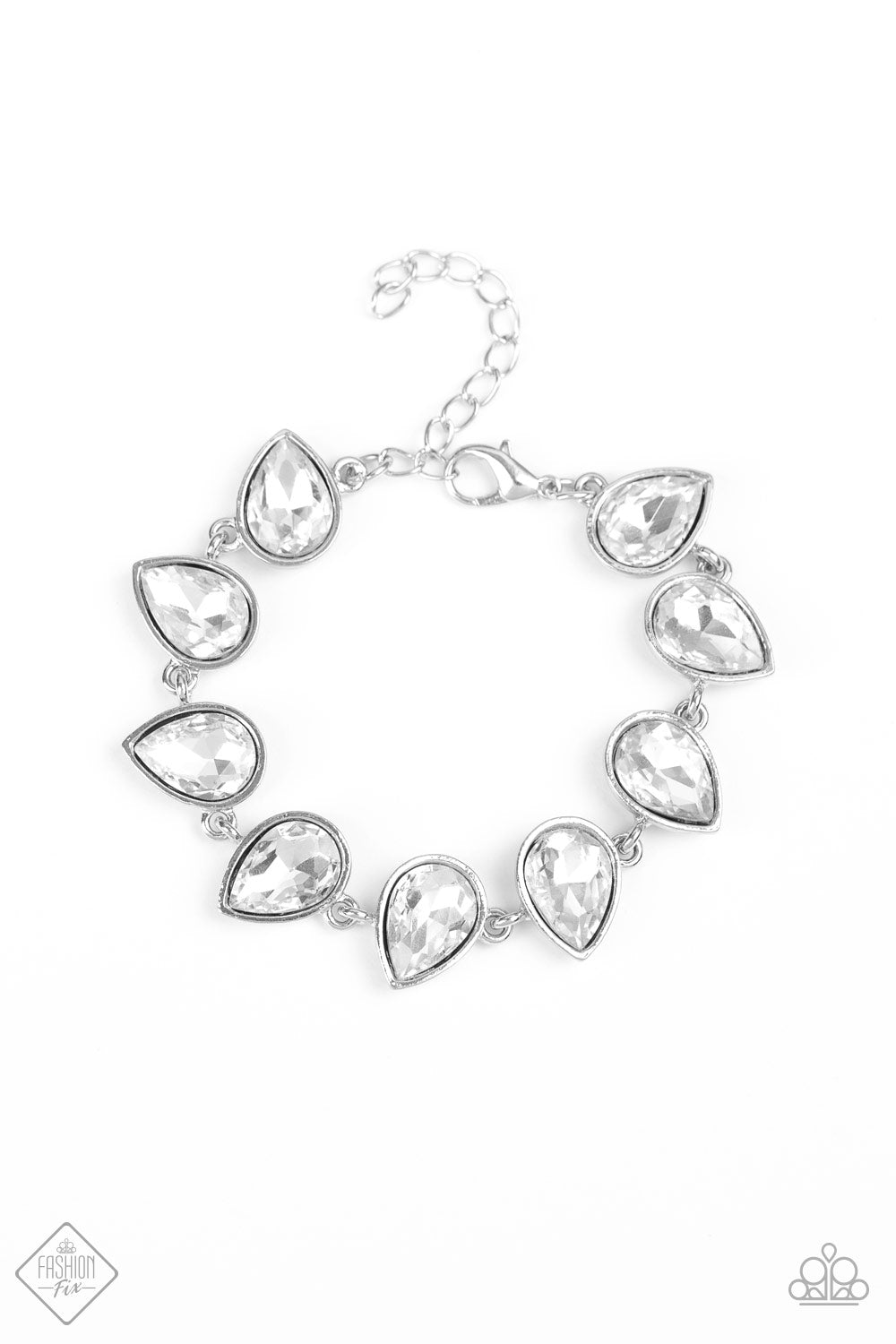 I Want It All - White gems necklace w/matching bracelet