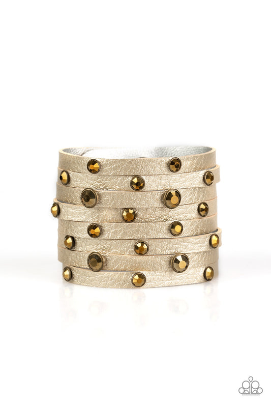 Go-Getter Glamorous - Brass bracelet