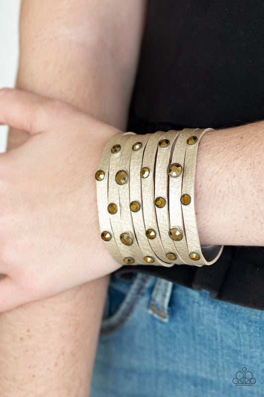 Go-Getter Glamorous - Brass bracelet