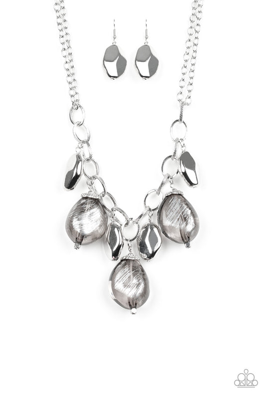 Looking Glass Glamorous - Silver necklace set