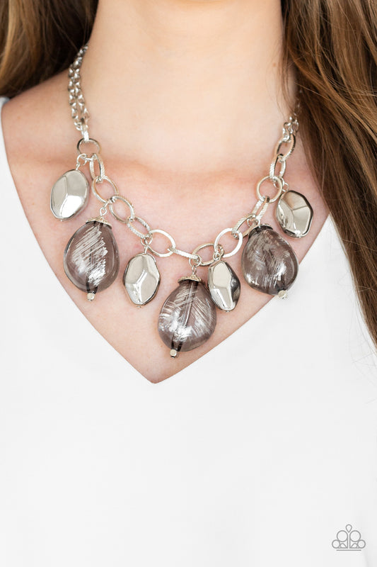 Looking Glass Glamorous - Silver necklace set