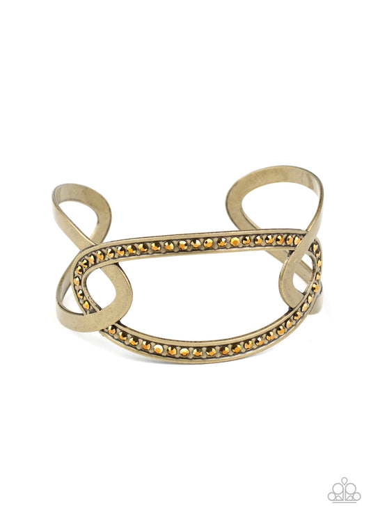 Never A Dull Moment - Brass cuff bracelet