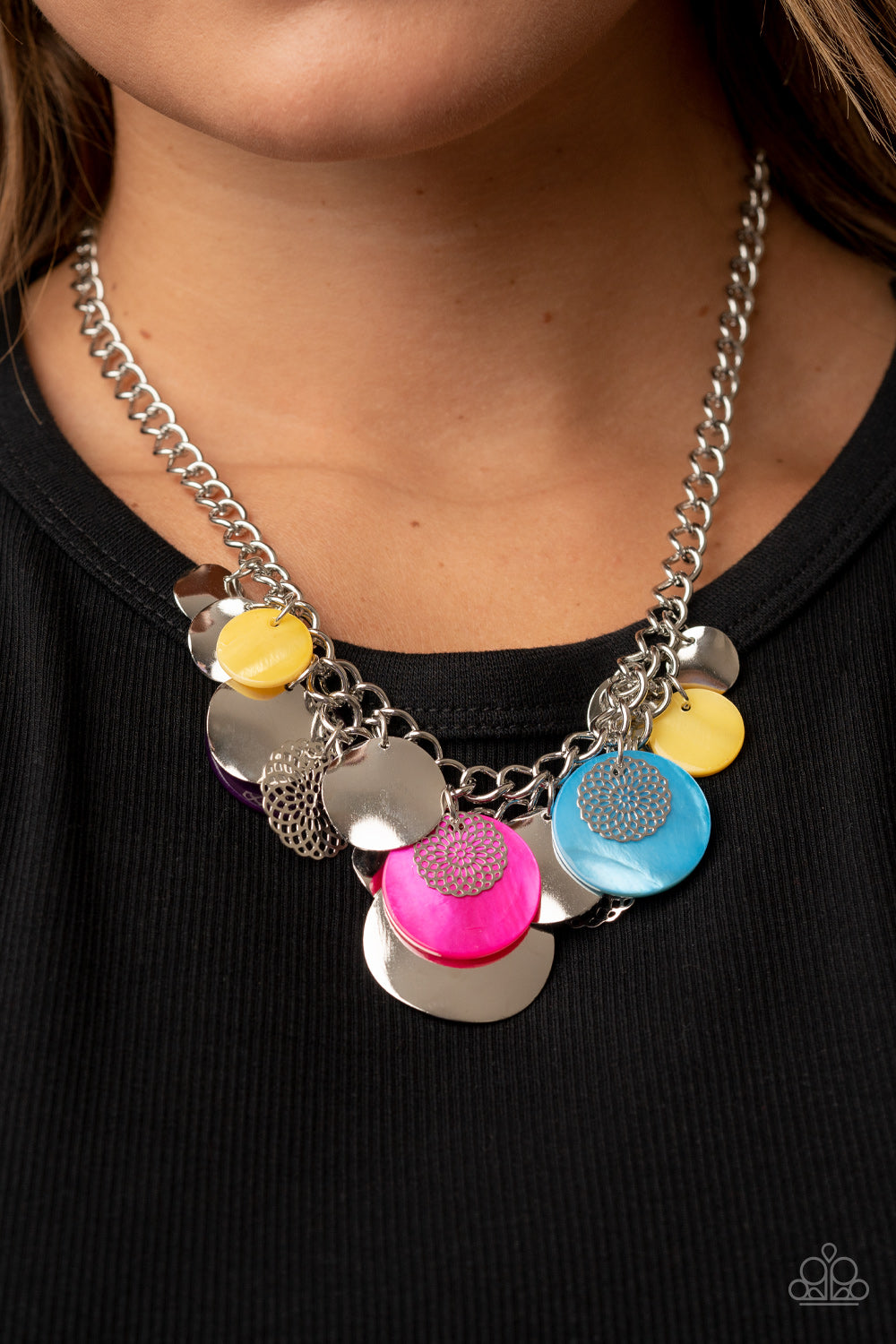 Oceanic Opera - Multicolor Necklace