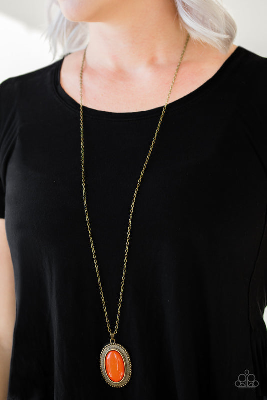 Practical Prairie - Orange necklace set