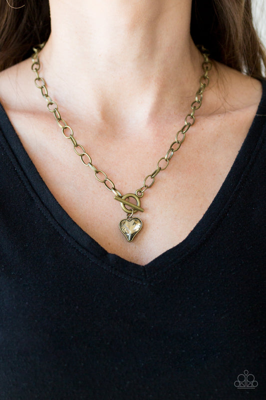 Princeton Princess - Brass heart necklace