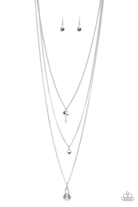 Secret Heart - Silver necklace