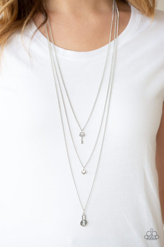 Secret Heart - Silver necklace