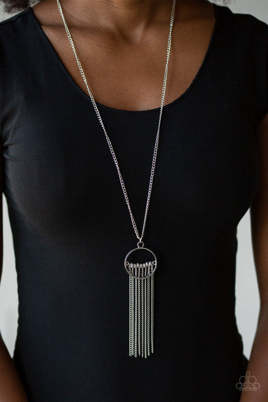 Terra Tassel - Silver necklace