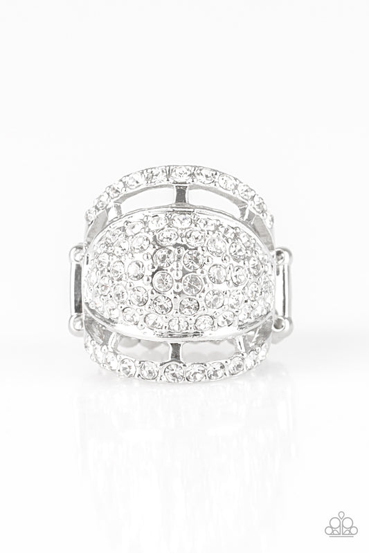 The Seven-FIGURE Itch - White rhinestone ring
