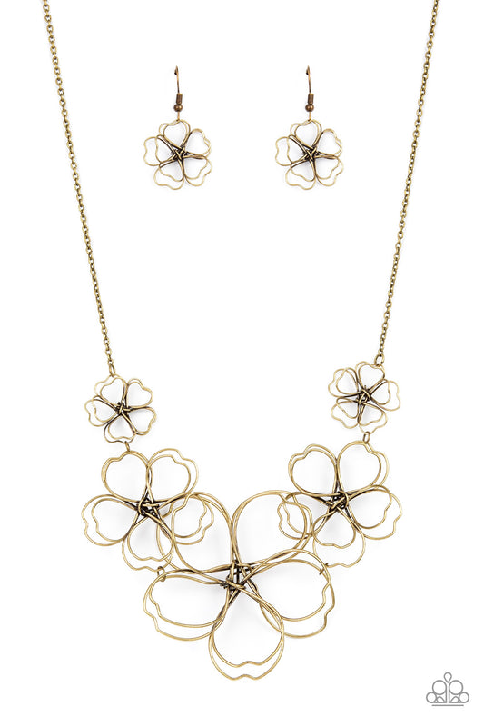 The Show Must GROW On - Brass necklace