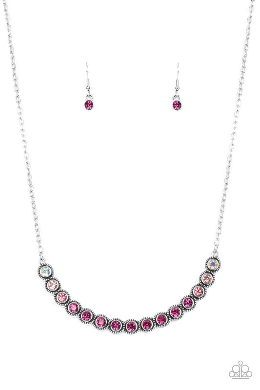 Throwing SHADES - Pink necklace