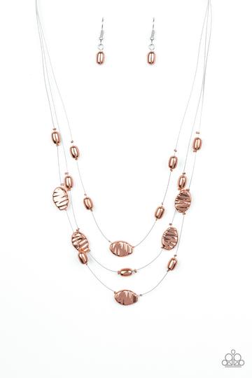 Top Zen - shiny copper necklace