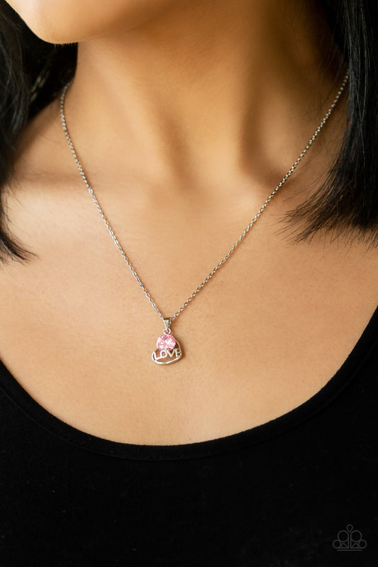 Turn On The Charm - Pink necklace
