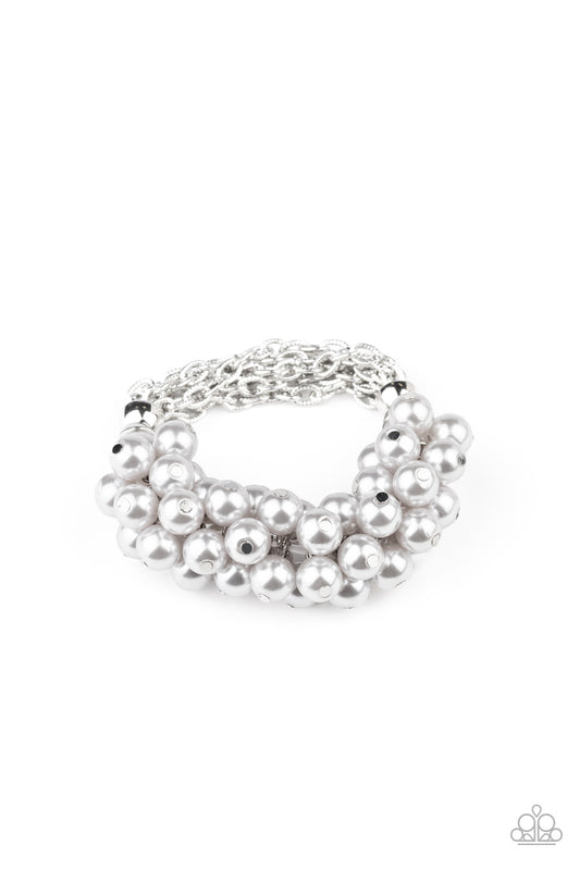 Up Class Clash - Silver pearl bracelet