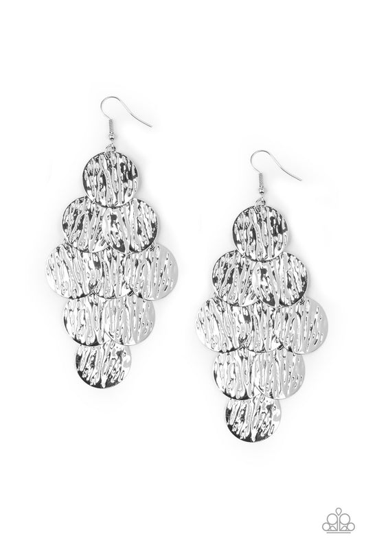 Uptown Edge - Silver earrings