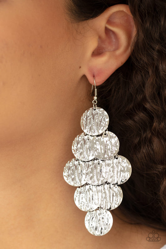 Uptown Edge - Silver earrings