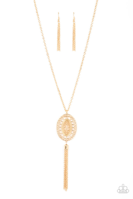 Whimsically Wistful - Gold necklace