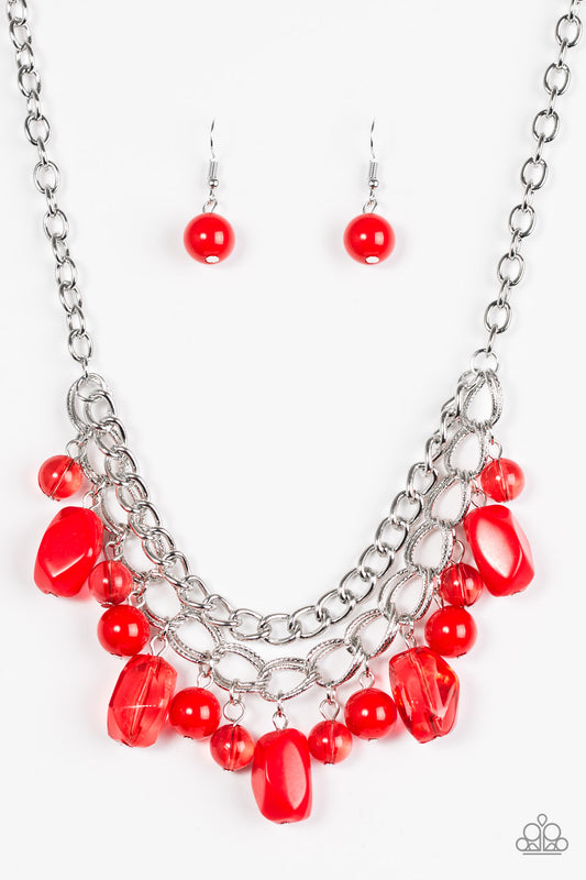 Brazilian Bay - Red Necklace