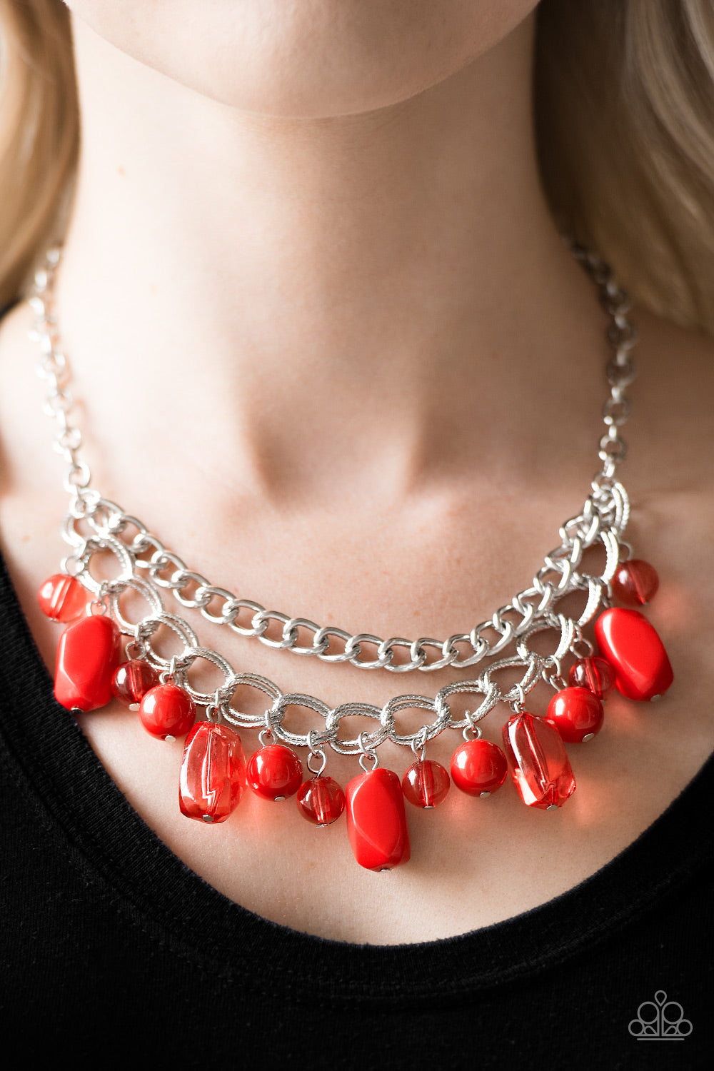 Brazilian Bay - Red Necklace