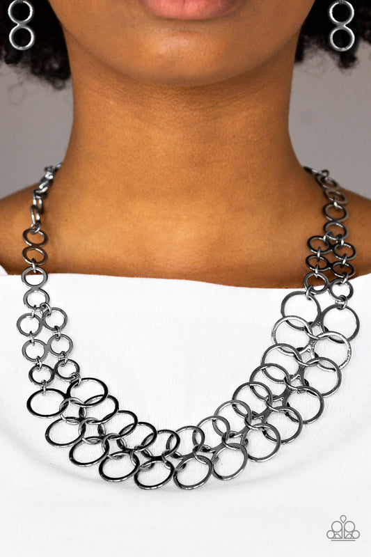 Metro Maven - Black/Gunmetal necklace