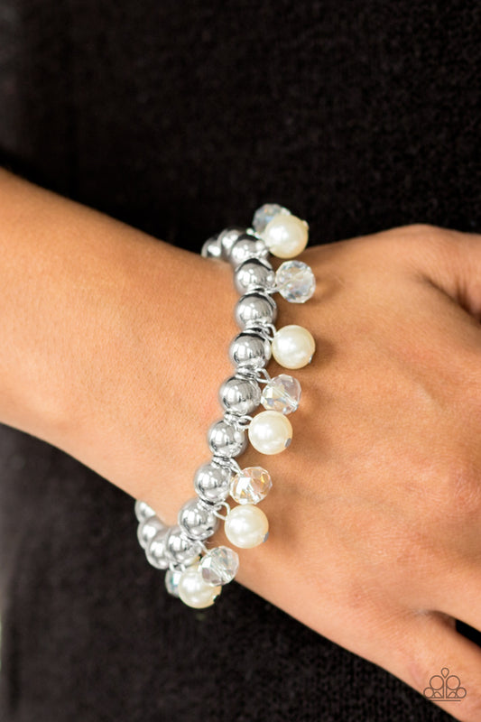 Once In A Millennium - White pearl bracelet