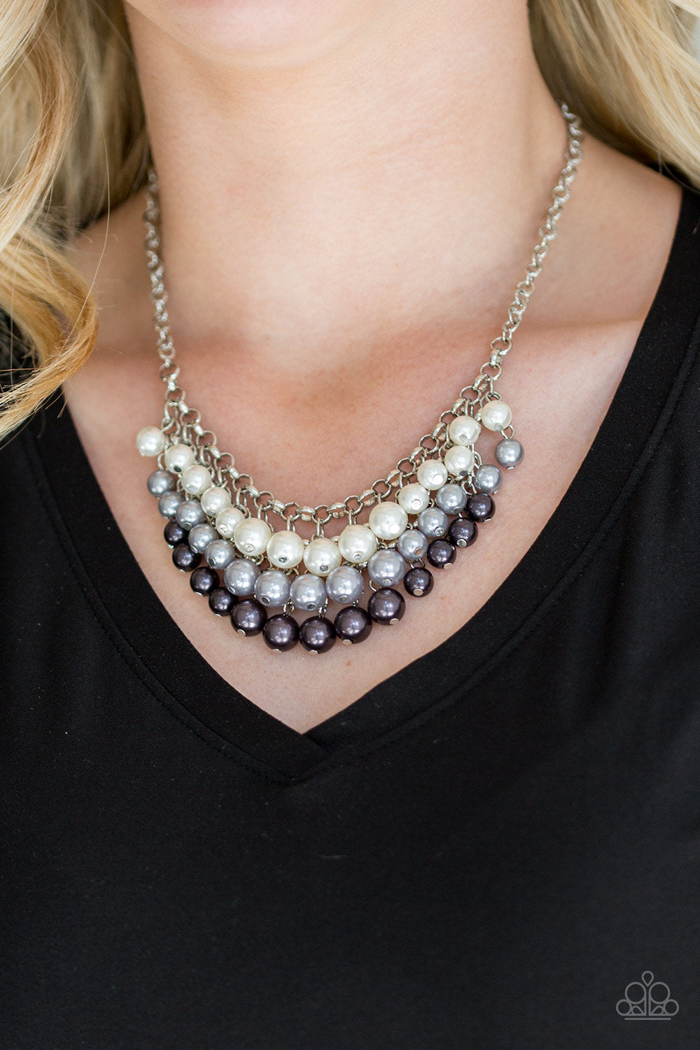 Run For The HEELS! - Black Multi necklace
