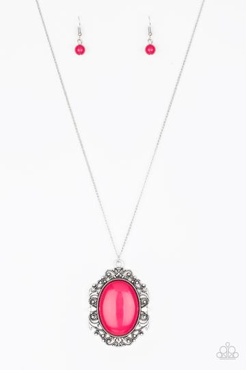 Vintage Vanity - Pink necklace