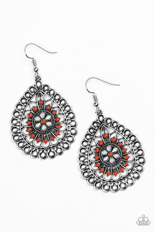 Sweet As Spring - Orange earrings
