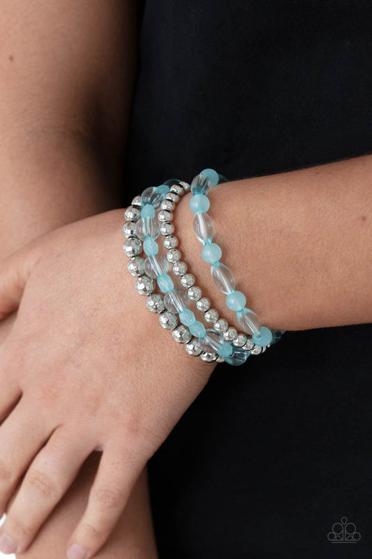 Delightfully Disco - Blue bracelet