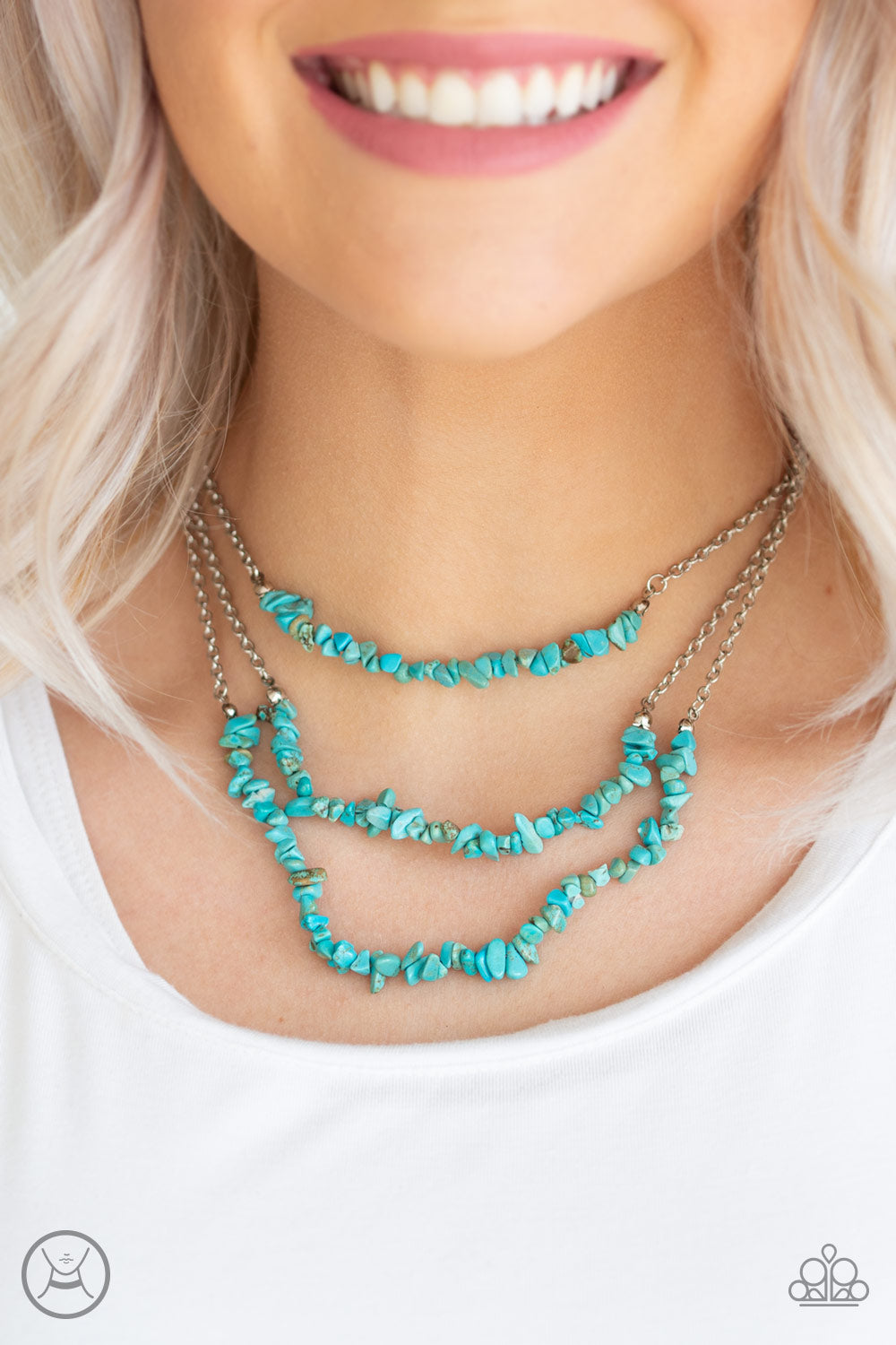 Eco Goddess - Blue necklace