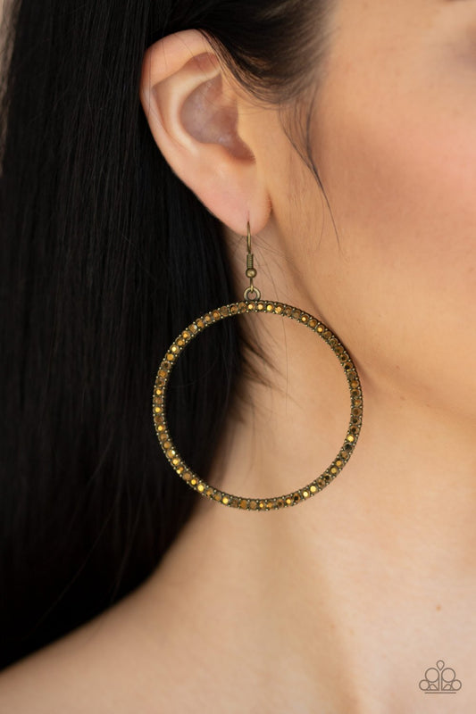 Just Add Sparkle-brass hoop earrings