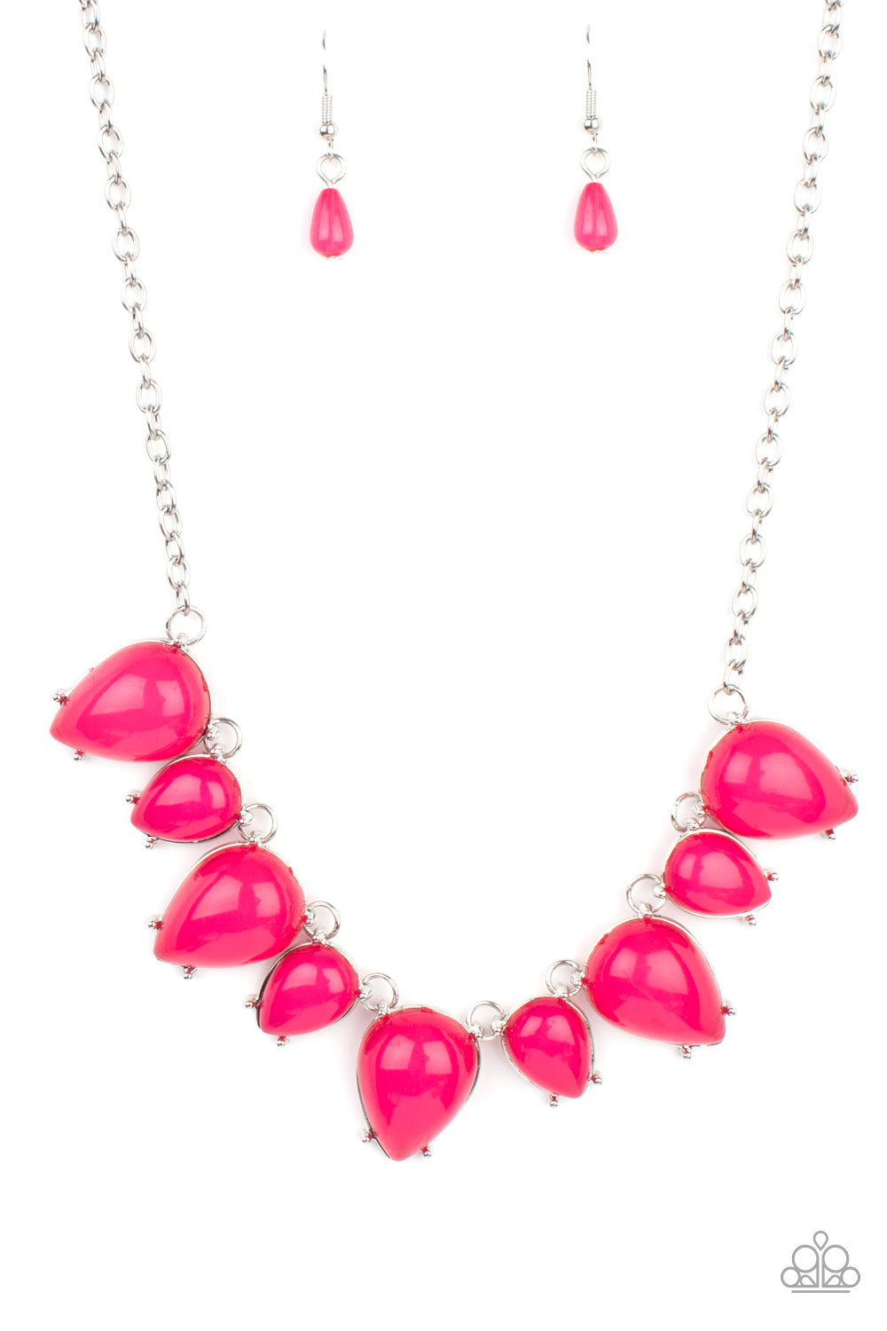 Pampered Poolside - Pink necklace