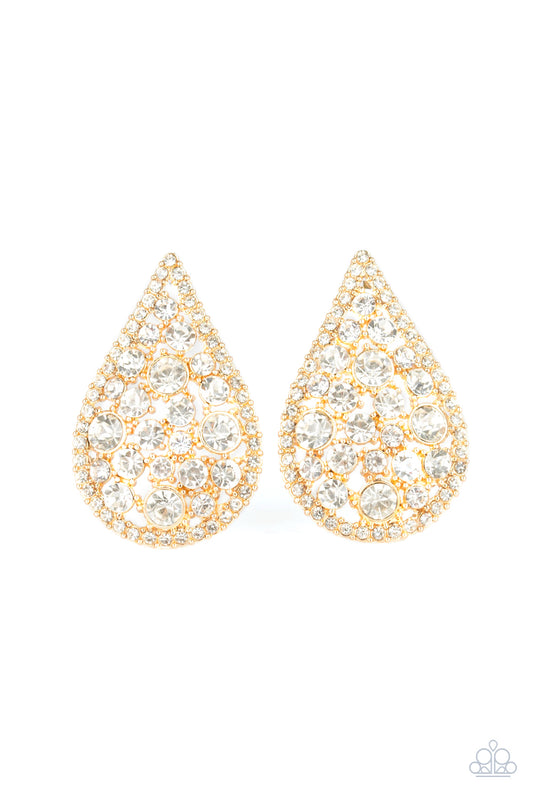 REIGN-Storm - Gold post earrings