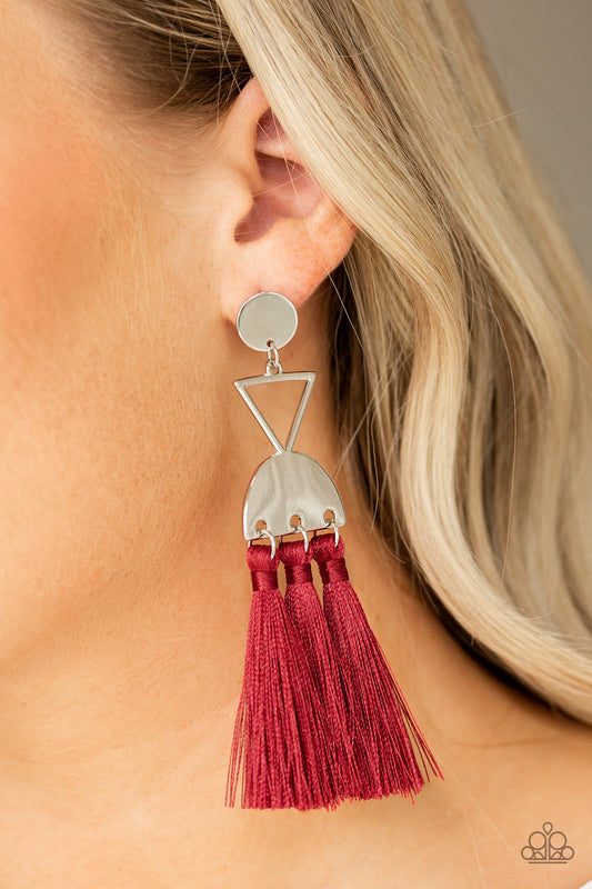 Tassel Trippin - Red earrings