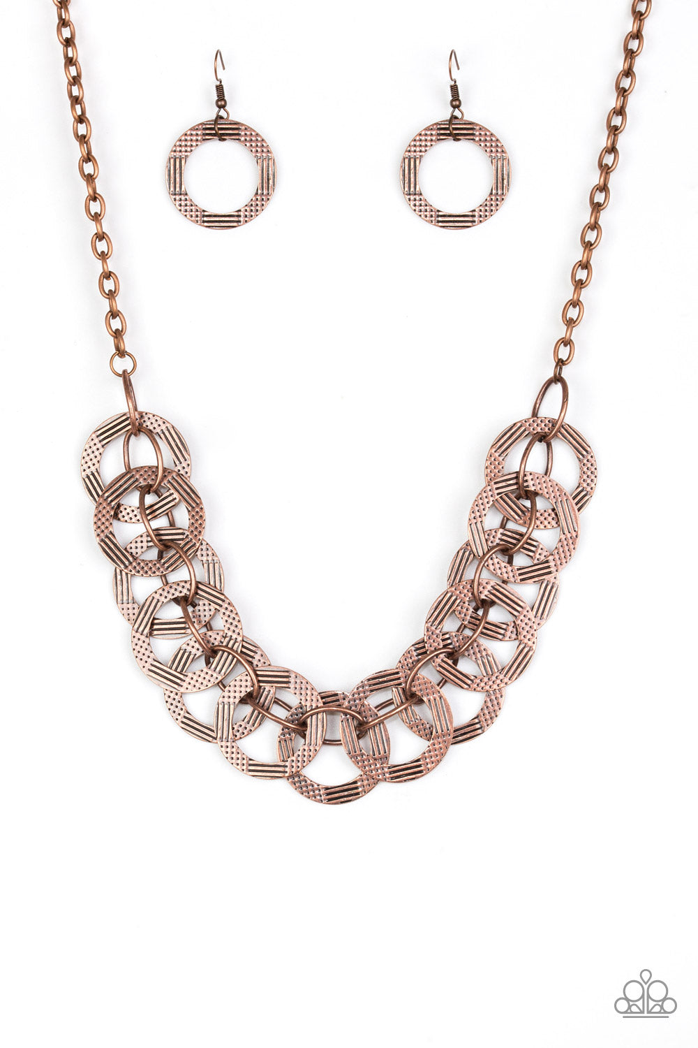 The Main Contender - Copper necklace w/ matching bracelet
