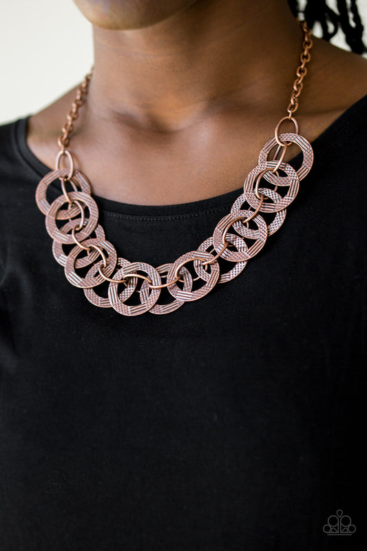 The Main Contender - Copper necklace w/ matching bracelet