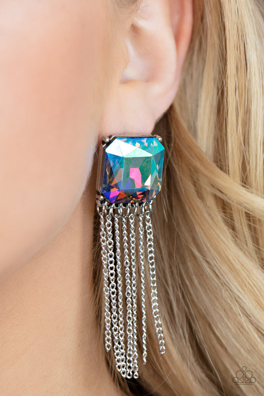 Supernova Novelty - Multicolor post earrings