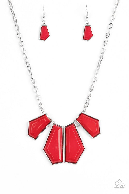 Get Up and GEO - Red necklace