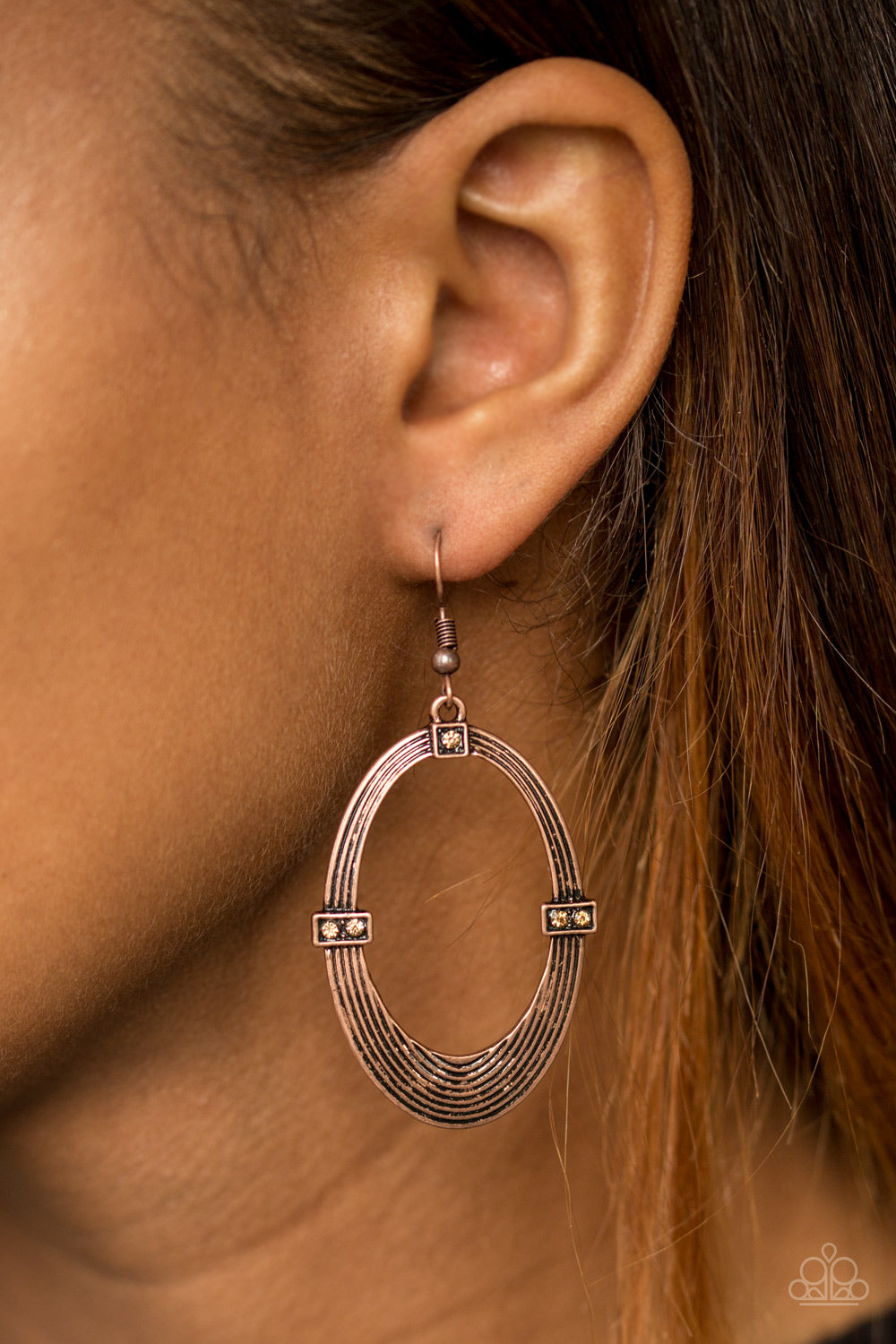 Radiantly Rural - Copper Earrings