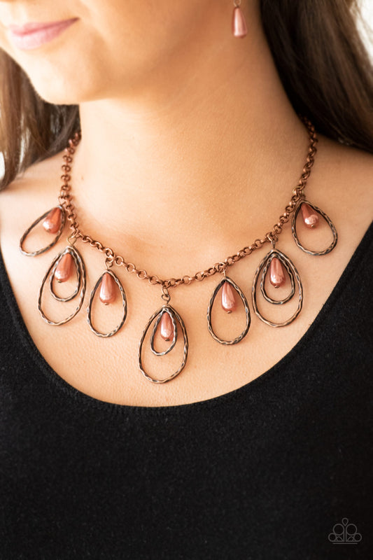 Rustic Ritz - Copper necklace