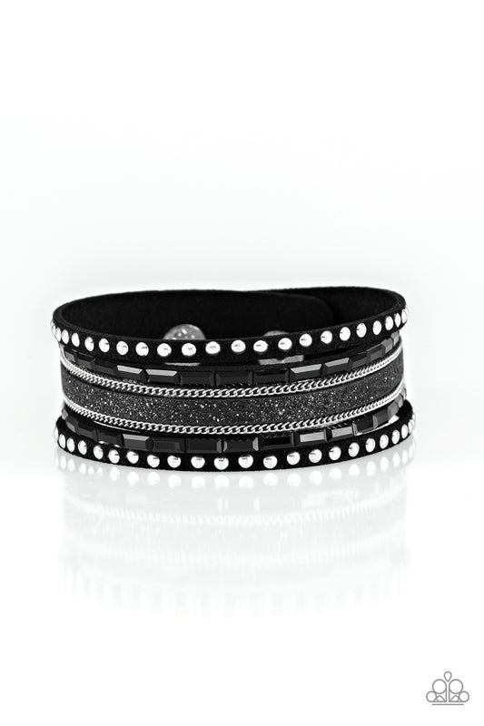 Seize The Sass - Black wrap bracelet