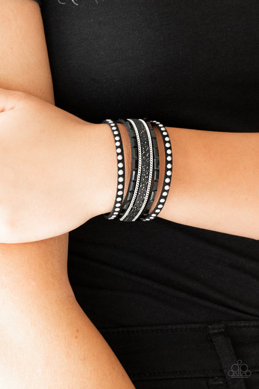 Seize The Sass - Black wrap bracelet